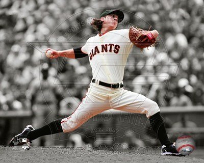 Tim Lincecum 2011 Spotlight Action Art Poster PRINT Unknown 10x8