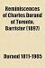 Reminiscences of Charles Durand of Toronto, Barrister (1897)