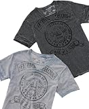 GUESS Aztec V Neck T Shirt