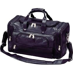Winn Harness Leather Duffel Bag Black