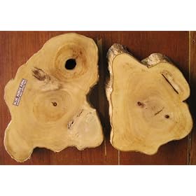 2 Authentic Kona Coffee Wood Coasters