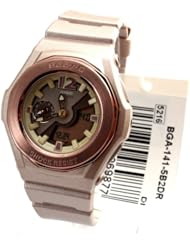 Casio Baby-G Pink Champagne Analog-Digital Multi-Function Ladies Watch BGA141-5B2