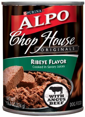 Alpo Dog Food, Chop House Originals, Ribeye Flavor, 13.2 oz (Pack of 24)