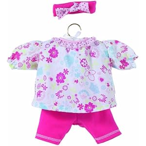 Corolle Flowered Blouse Set, fits 12 inch baby dolls by Corolle
