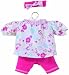 Flowered Blouse Set,  fits 12 inch baby dolls