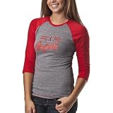 License Juniors Los Angeles Angels Tee - Heather Charcoal/Red