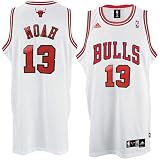 Chicago Bulls Jerseys : adidas Chicago Bulls #13 Joakim Noah White Home Swingman Basketball Jersey