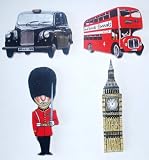 London Deluxe Wooden Fridge Magnet Gift Set - LS-1