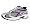 Metallic Silver/Black/Gloxinia