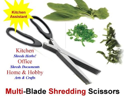shears food:Gourmet Kitchen Assistant Multi-Blade Food Prep Shredding Scissors