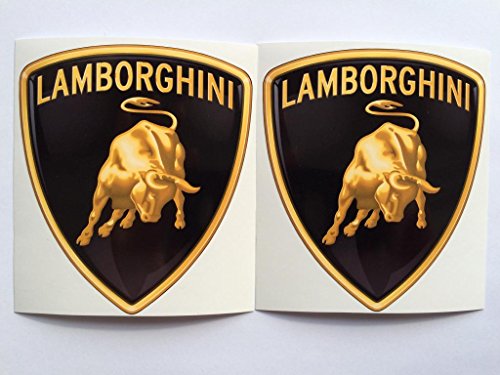 2 Lamborghini New Logo Die Cut Decals by SBD DECALS