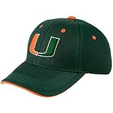 Top of the World Miami Hurricanes Green Youth Elite 1-Fit Hat