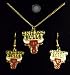 Chicago Bulls NBA Pendant w/chain & Earring Gift Set
