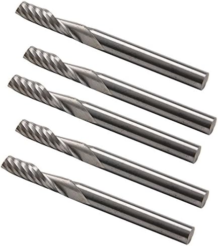 4mmx 4mm CNC Router Bits Single Flute Tools Cut 22mm Pack of 5