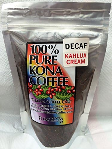 Decaf Kona Coffee Ground, Kahlua Cream Flavored - 8oz