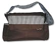 Trend Lab 100583 BROWN CANVAS BAG with Blue & Brown Stripe - MESSENGER STYLE