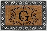 Outdoor Living : Monogram Coir Doormat Insert with Rubber Base Frame - G