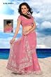 Arti Peach Georgette Fancy Designer Festival Wear Sari saree