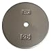 Cap Barbell Free Weights Standard 25-Pounds Plate (Gray)