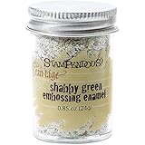 Stampendous Frantage Embossing Shabby Enamels, Green Color