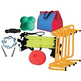 Cintz Speed Agility Kit, Speed ladder, Hurdles, Cones, Evasion belt, Reaction Ball, Skipping Rope, Free Bag