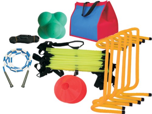 Cintz Speed Agility Kit, Speed ladder, Hurdles, Cones, Evasion belt, Reaction Ball, Skipping Rope, Free Bag