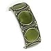Maxim`s Olive Mother of Pearl Brass Tone Bracelet