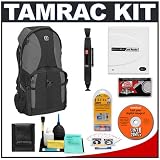 Tamrac 5550 Adventure 10 Photo & Computer Backpack (Gray/Black) + Accessory Kit for Canon Rebel XSi, XS, XTi, 40D, Nikon D40, D60, D80, D200, D300, D700, Olympus Evolt E-410, E-420, E-510, E-520, and Sony Alpha A200, A300, A350, A700 Digital SLR