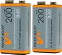 C Tech Pocket Rockit 9V NiMh Batteries (2)