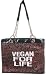 Calico Dragon Vegan For Life Vegetarian Tote Purse