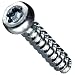 Zinc Plated Steel Self Tapping Screw, Pan Head, Star Drive (Metric)