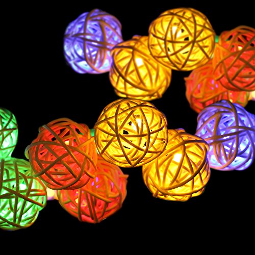 Solar String Lights, GDEALER 30LED 20ft Solar Powered Starry Fairy Outdoor String Lights Ambiance Lighting for Landscape Patio Garden Bedroom Camping Christmas Party Wedding (1)
