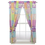 Crayola Butterfly Tailored Pair of Drapes - Pastel (80x63)