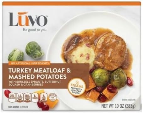 Luvo Turkey Meatloaf and Mashed Potatoes, 10 Ounce -- 8 per case.