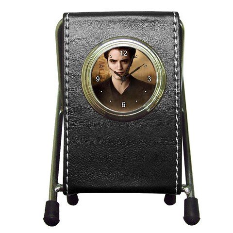 Pen Holder Desk Clock of Twilight Edward Cullen (Robert Pattinson) from New Moon