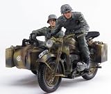 Review Schuco 06516 / Die-cast Model Zundapp KS 750 with Sidecar and Figures (1941 - 1948) (1:10 scale in Camouflage)