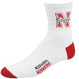 Nebraska Cornhuskers White (501) 10-13 Team Logo Tall Socks