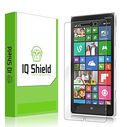 Nokia Lumia 830 Screen Protector, IQ Shield® LiQuidSkin Full Coverage Screen Protector for Nokia Lumia 830 HD Clear Anti-Bubble Film - with Lifetime Warranty