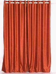 Ring Top / Grommet Top Rust Velvet Curtains / Drapes / Panels