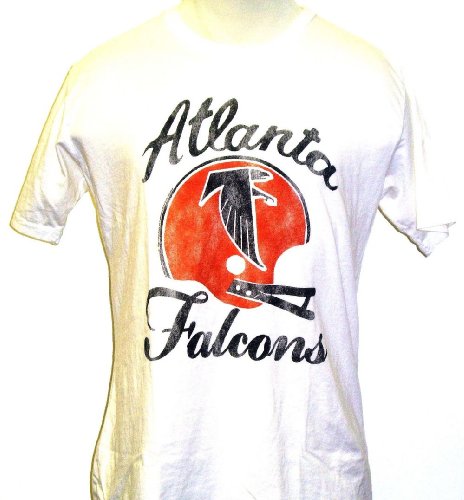 Atlanta Falcons Football Team Helmet Mens White Vintage T-shirt