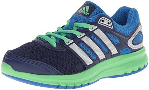 adidas Performance Duramo 6 K Running Shoe, Night Sky/Metallic/Silver/Flash Green, 6.5 M US Big Kid