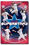 MLB Superstars (Albert Pujols, Alex Rodriguez, Evan Longoria, Manny Ramirez, Ryan Howard) Sports Poster Print - 24