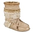 Women's Coral Bootie Slippers - Tan