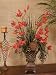 Red Cymbidium Silk Orchids & Grass