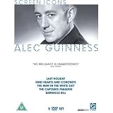 Alec Guinness Collection - 5-DVD Set ( Last Holiday / Kind Hearts and Coronets / The Man in the White Suit / The Captain`s Paradise / Barnacle Bill ) [ NON-USA FORMAT, PAL, Reg.2 Import - United Kingdom ]