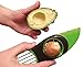 Avocado Slicer By Noella - 3-in-1 Tool Perfectly Slices, Splits & Pits - Safe, Plastic Blade - Non Slip, Comfortable Grip - Removes Fruit From Skin In Even Slices - Dishwasher Safe - Best Kitchen Tool