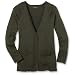 Eddie Bauer Cotton/Cashmere Cardigan, Heather Green XS Petite