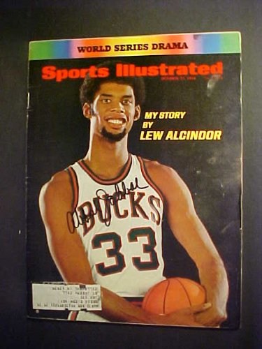 Kareem Abdul Jabbar Milwaukee Bucks Autographed October 27, 1969 Sports Illustrated Magazine