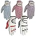 MRX Women Golf Glove Left Handed Golf Gloves Sweat Resistant Soft Cabretta Leather Regular Fit Women Golfer Glove Purple