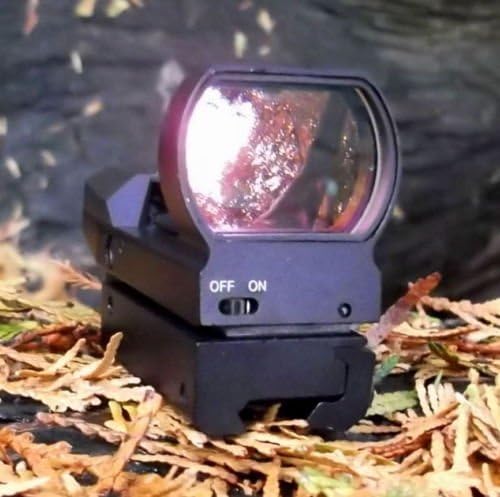 OPTIMUS UK ON/OFF Reflex RED dot 4 pattern sight scope R35A 11mm picatinny rail mount